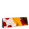 Led Wandbild Violine Rose Panorama Produktvorschau Seitlich