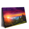 Led Wandbild Wald Bei Sonnenuntergang Querformat Produktvorschau Seitlich
