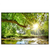 Led Wandbild Wald Mit Bach Bei Sonnenschein Querformat Produktvorschau Frontal
