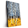 Led Wandbild Wald Mit Birkenbaeumen Hochformat Produktvorschau Seitlich