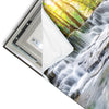 Led Wandbild Wald Wasserfall No 1 Quadrat Materialvorschau