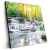 Led Wandbild Wald Wasserfall No 1 Quadrat Produktvorschau Seitlich