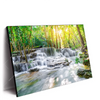 Led Wandbild Wald Wasserfall No 1 Querformat Produktvorschau Seitlich