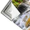 Led Wandbild Wald Wasserfall No 2 Quadrat Materialvorschau