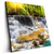 Led Wandbild Wald Wasserfall No 2 Quadrat Produktvorschau Seitlich