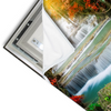 Led Wandbild Wald Wasserfall No 5 Querformat Materialvorschau