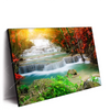 Led Wandbild Wald Wasserfall No 5 Querformat Produktvorschau Seitlich