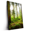 Led Wandbild Waldbach Im Sonnenschein Hochformat Produktvorschau Seitlich