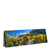 Led Wandbild Waldhuette Am Fluss Panorama Produktvorschau Seitlich