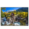 Led Wandbild Waldhuette Am Fluss Querformat Produktvorschau Frontal