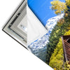 Led Wandbild Waldhuette Am Fluss Schmal Materialvorschau