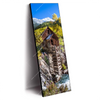 Led Wandbild Waldhuette Am Fluss Schmal Produktvorschau Seitlich