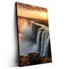 Led Wandbild Wasserfall Bei Abendsonne Hochformat Produktvorschau Seitlich