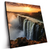 Led Wandbild Wasserfall Bei Abendsonne Quadrat Produktvorschau Seitlich
