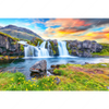 Led Wandbild Wasserfall Bei Sonnenuntergang Querformat Motivvorschau