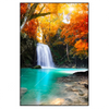 Led Wandbild Wasserfall Im Wald Hochformat Produktvorschau Frontal
