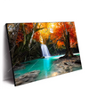 Led Wandbild Wasserfall Im Wald Querformat Produktvorschau Seitlich