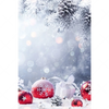 Led Wandbild Weihnachtskugeln Im Winterwunderland Hochformat Motivvorschau