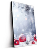 Led Wandbild Weihnachtskugeln Im Winterwunderland Hochformat Produktvorschau Seitlich