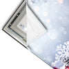 Led Wandbild Weihnachtskugeln Im Winterwunderland Quadrat Materialvorschau