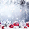 Led Wandbild Weihnachtskugeln Im Winterwunderland Quadrat Motivvorschau
