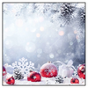 Led Wandbild Weihnachtskugeln Im Winterwunderland Quadrat Produktvorschau Frontal