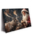 Led Wandbild Weihnachtsmann Fuettert Rentier Querformat Produktvorschau Seitlich