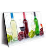 Led Wandbild Wein In Flaschen Und Glaesern Querformat Produktvorschau Seitlich