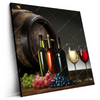 Led Wandbild Wein Trauben Quadrat Produktvorschau Seitlich
