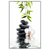 Led Wandbild Weisse Orchidee Zensteine Hochformat Produktvorschau Frontal
