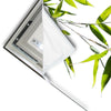 Led Wandbild Weisse Orchidee Zensteine Schmal Materialvorschau