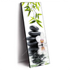 Led Wandbild Weisse Orchidee Zensteine Schmal Produktvorschau Seitlich
