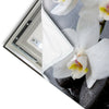 Led Wandbild Weisse Orchideen Quadrat Materialvorschau