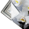 Led Wandbild Weisse Orchideen Querformat Materialvorschau