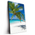 Led Wandbild Weisser Strand Kokospalme Hochformat Produktvorschau Seitlich