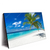 Led Wandbild Weisser Strand Kokospalme Querformat Produktvorschau Seitlich
