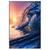 Led Wandbild Welle Im Sonnenuntergang Hochformat Produktvorschau Frontal
