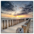 Led Wandbild Wellenbrecher Am Nordseestrand Quadrat Produktvorschau Frontal