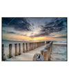 Led Wandbild Wellenbrecher Am Nordseestrand Querformat Produktvorschau Frontal