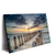 Led Wandbild Wellenbrecher Am Nordseestrand Querformat Produktvorschau Seitlich