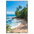 Led Wandbild Wilder Karibischer Strand Hochformat Produktvorschau Frontal