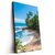Led Wandbild Wilder Karibischer Strand Hochformat Produktvorschau Seitlich