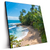 Led Wandbild Wilder Karibischer Strand Quadrat Produktvorschau Seitlich