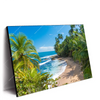 Led Wandbild Wilder Karibischer Strand Querformat Produktvorschau Seitlich