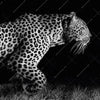 Led Wandbild Wilder Leopard Querformat Zoom