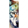Led Wandbild Wolf Mit Bunten Farbspritzern No 2 Schmal Motivvorschau