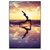 Led Wandbild Yoga Am Lila Strand Hochformat Produktvorschau Frontal