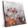 Led Wandbild Zarte Mohnblumen Im Wind Quadrat Produktvorschau Seitlich