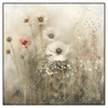 Led Wandbild Zarte Wildblumen In Pastelltoenen Quadrat Produktvorschau Frontal