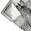 Led Wandbild Zebra In Afrika Querformat Materialvorschau
